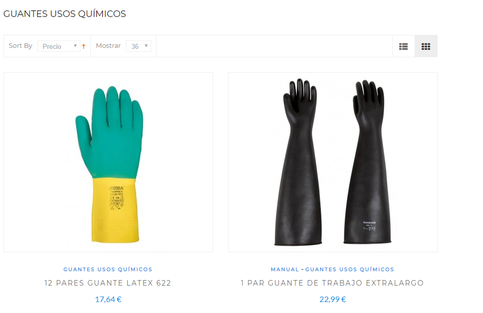 Tipos de guantes de seguridad y protección química, y mecánica – – Venta de equipos de individual EPI
