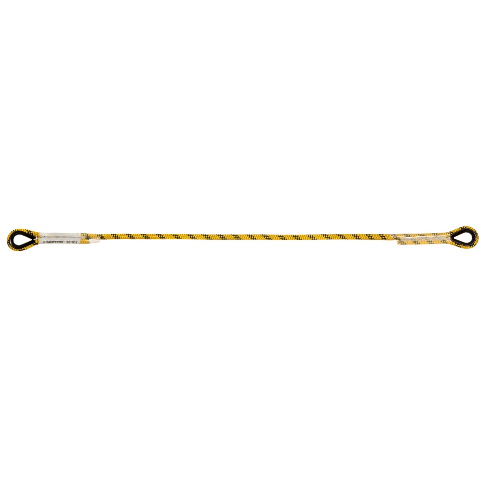 Cuerda de 100 cm de poliéster con guardacabos sin mosquetones