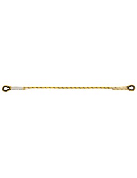 Cuerda de 100 cm de poliéster con guardacabos sin mosquetones