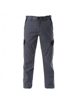 Pantalon de trabajo stretch multibolsillos gris/negro Venlo