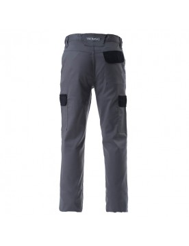 Pantalon de trabajo stretch multibolsillos gris/negro Venlo
