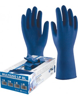 Guantes desechables latex extralargos lp blue. Caja 50 unidades