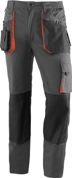 Pantalon 961 negro/naranja
